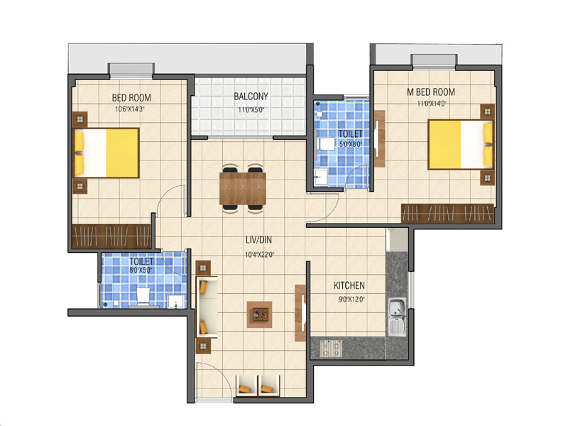 Floor Plan E & F Image
